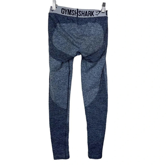 Gymshark Flex Leggings Navy Blue Marl‎ Gray Size Small - Picture 6 of 11